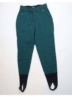 Vintage 90s Eddie Bauer Stirrup Skiing Snowboard Pants Womens Petite 12 Teal USA